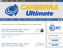 Tablet Screenshot of canberraultimate.com